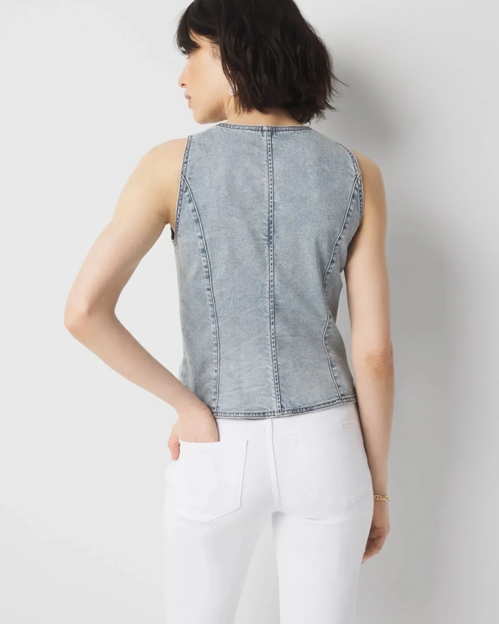 Denim Vest*White House Black Market Outlet