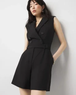 Double-Breasted Blazer Romper*White House Black Market Hot