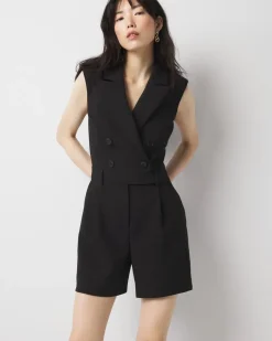 Double-Breasted Blazer Romper*White House Black Market Hot