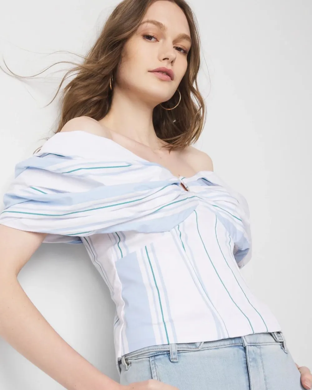 Drama Sleeve Bustier*White House Black Market Best