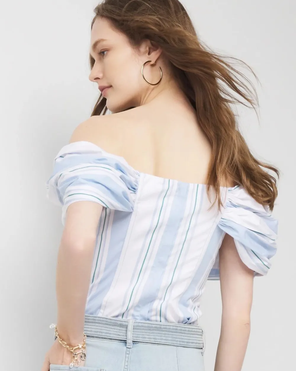 Drama Sleeve Bustier*White House Black Market Best