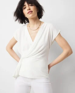 Draped Surplice Top*White House Black Market New