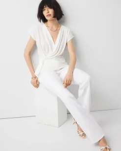 Draped Surplice Top*White House Black Market New