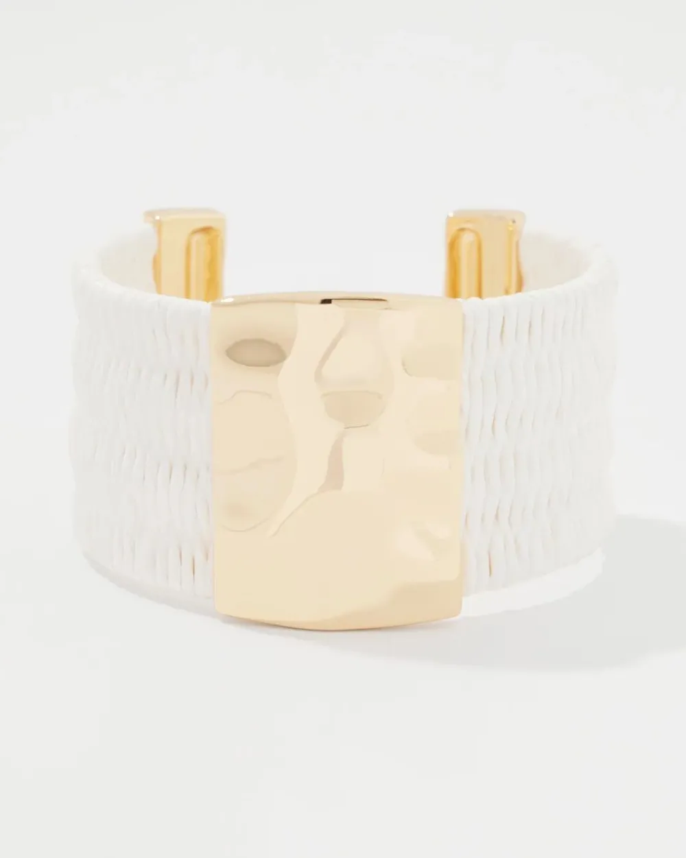 Ecru Raffia + Gold Cuff*White House Black Market New