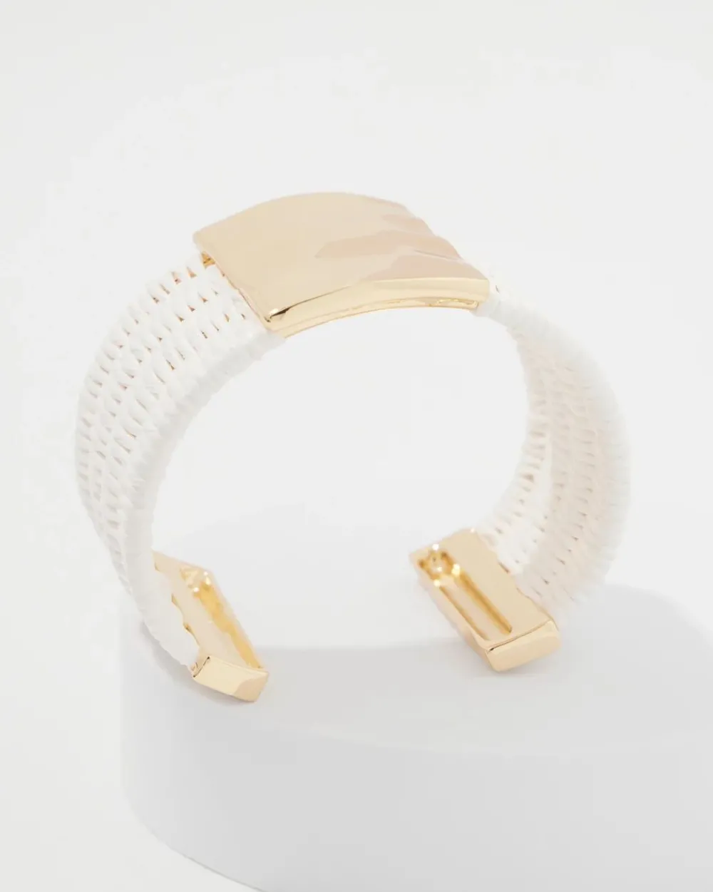 Ecru Raffia + Gold Cuff*White House Black Market New