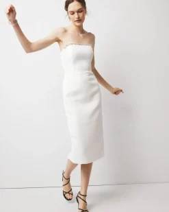 Embellished Tweed Sheath Dress*White House Black Market Fashion