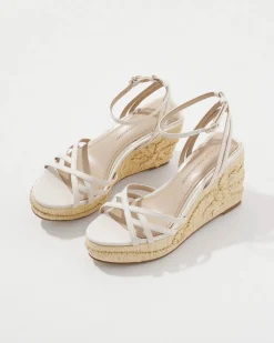 Embroidered Raffia Wedge*White House Black Market Online
