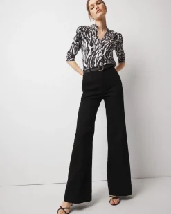 Extra High Rise Wide Leg Trouser Jeans*White House Black Market Clearance