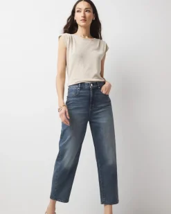 Extra High-Rise Barrel Jean*White House Black Market Discount