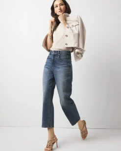 Extra High-Rise Barrel Jean*White House Black Market Discount