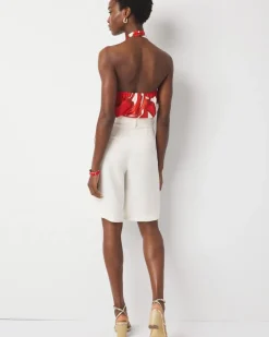 Extra High-Rise Belted Bermuda Short*White House Black Market New