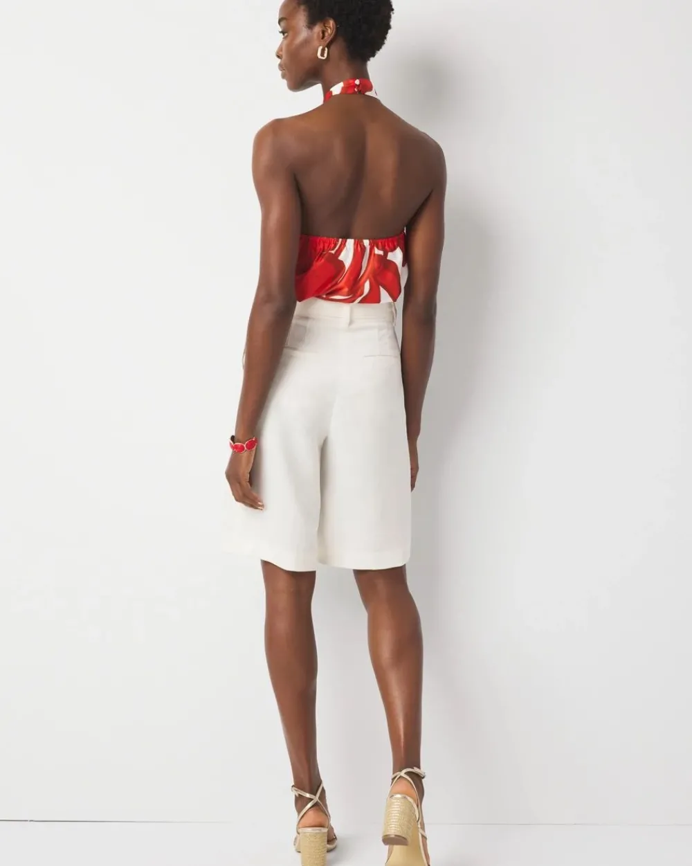 Extra High-Rise Belted Bermuda Short*White House Black Market New