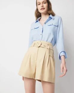 Extra High-Rise Belted Shorts*White House Black Market Sale
