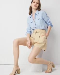 Extra High-Rise Belted Shorts*White House Black Market Sale