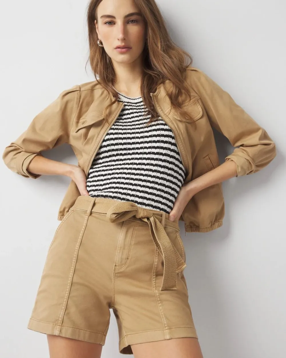 Extra High-Rise Belted Shorts*White House Black Market Clearance