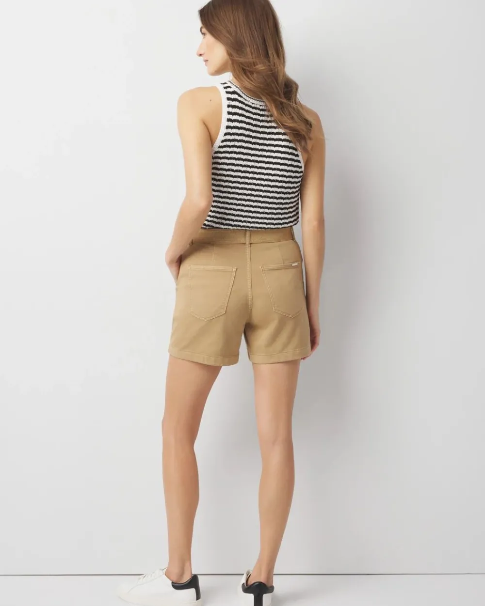 Extra High-Rise Belted Shorts*White House Black Market Clearance