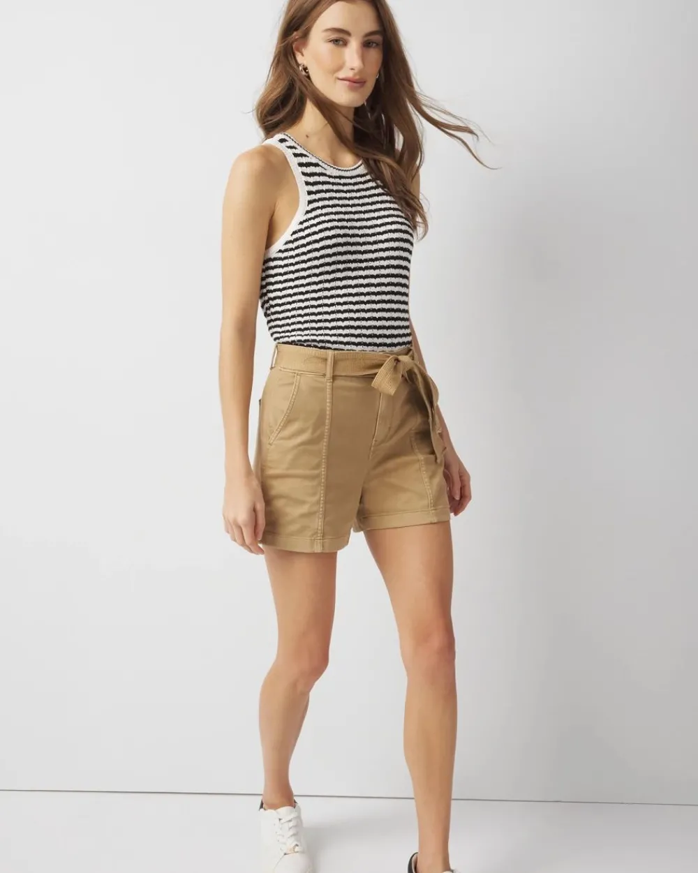 Extra High-Rise Belted Shorts*White House Black Market Clearance