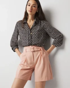 Extra High-Rise Belted Tailored Shorts*White House Black Market Best