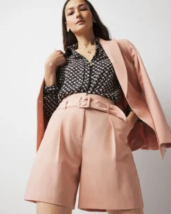 Extra High-Rise Belted Tailored Shorts*White House Black Market Best