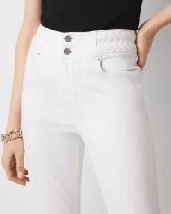 Extra High-Rise Braided Waist Skinny Jean*White House Black Market Outlet