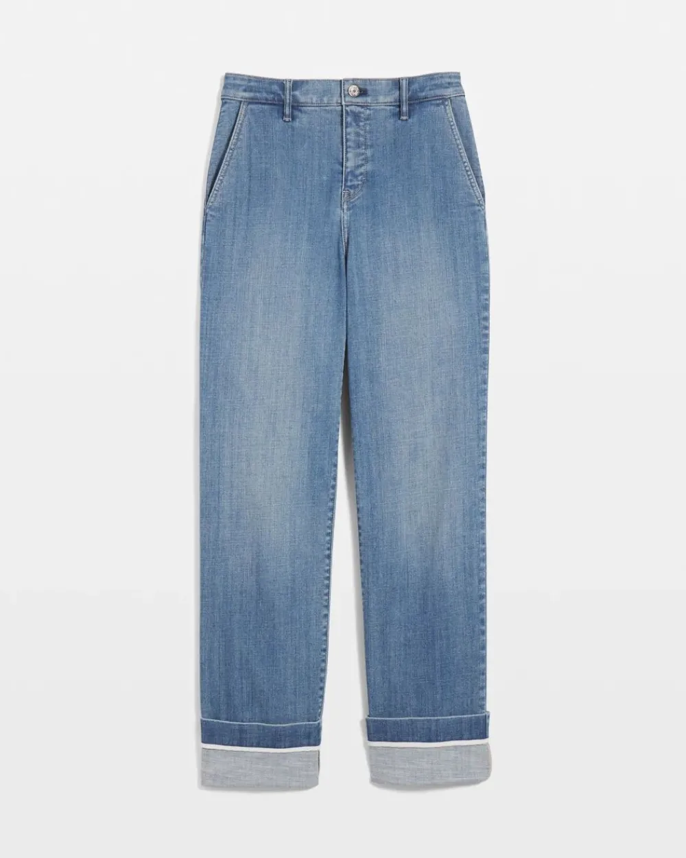 Extra High-Rise Cuffed Relaxed Straight Jean*White House Black Market New