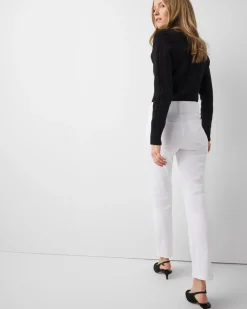Extra High-Rise Double Waistband Straight Ankle Jeans*White House Black Market Sale