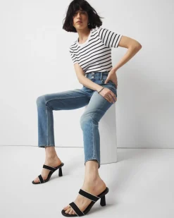 Extra High-Rise Double Waistband Slim Ankle Jeans*White House Black Market Discount