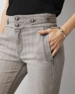 Extra High-Rise Novelty Button Bootcut Jeans*White House Black Market Best