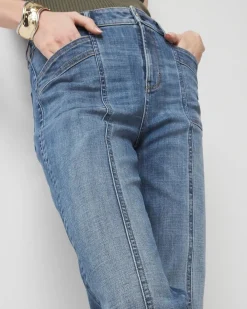 Extra High-Rise Novelty Pocket Trouser Jean*White House Black Market Best