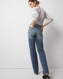 Extra High-Rise Relaxed Straight Jeans*White House Black Market Best