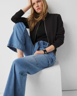 Extra High-Rise Wide-Leg Cargo Jeans*White House Black Market Hot