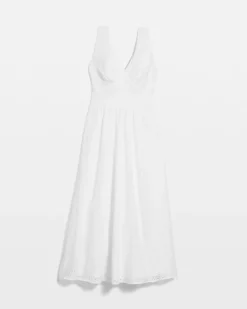 Eyelet Halter Midi Dress*White House Black Market Sale