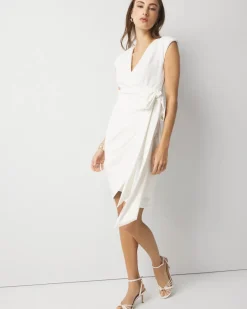 Faux Wrap Mini Dress*White House Black Market Outlet