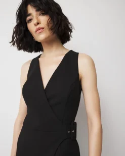 Faux Wrap Sheath Dress*White House Black Market Fashion