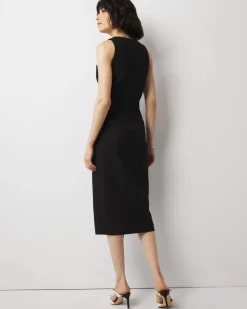 Faux Wrap Sheath Dress*White House Black Market Fashion