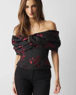 Floral Jacquard Bustier*White House Black Market Hot