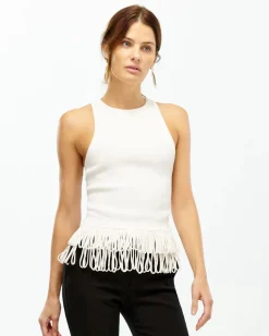 Fringe Hem Sweater Tank*White House Black Market Online