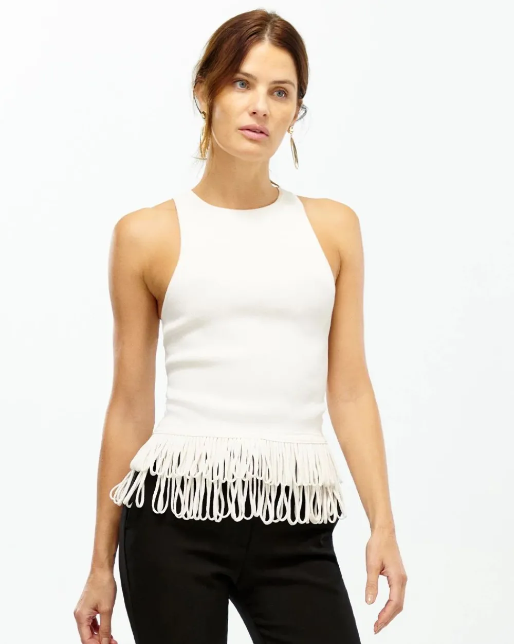 Fringe Hem Sweater Tank*White House Black Market Online