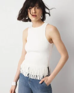 Fringe Hem Sweater Tank*White House Black Market Online