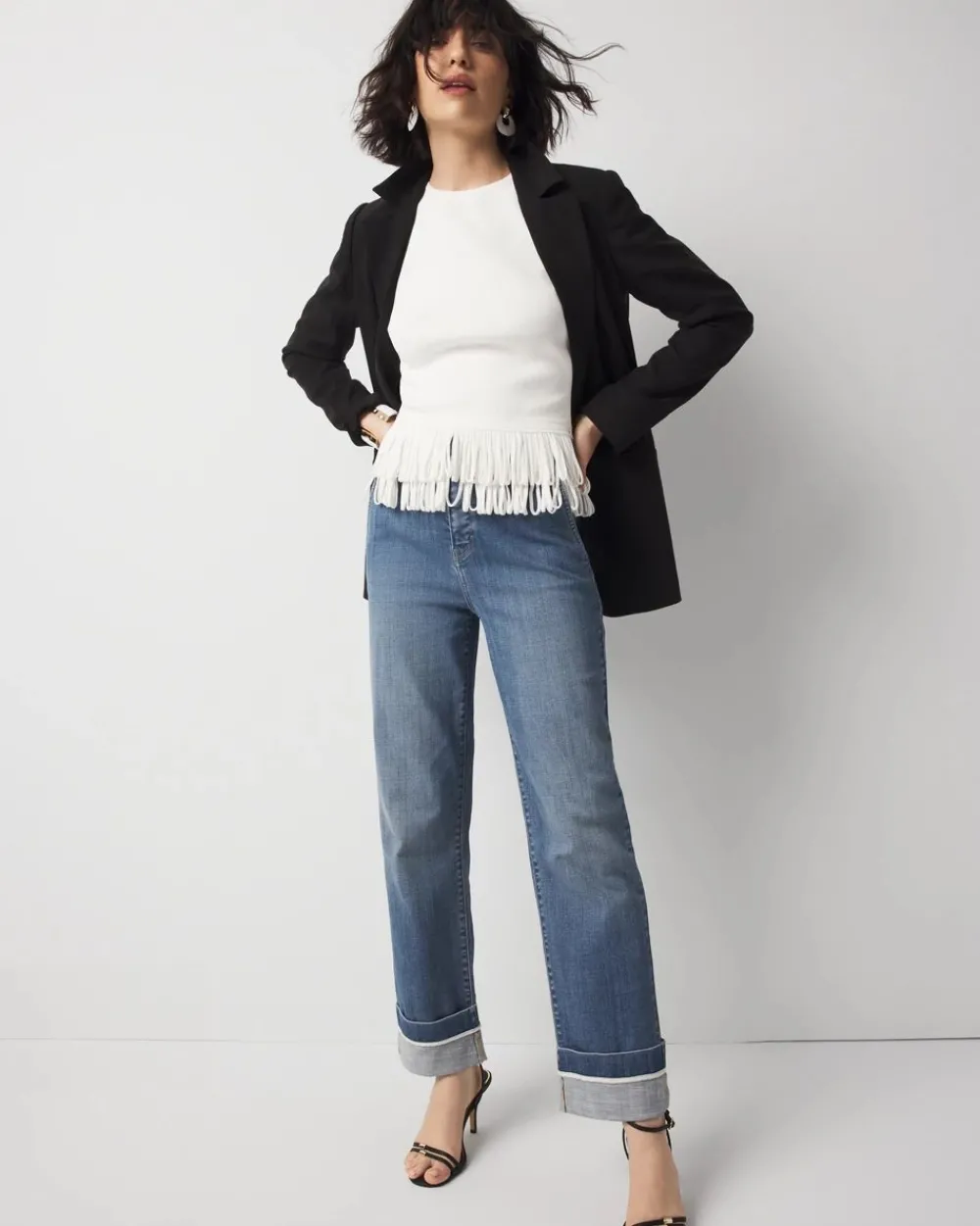 Fringe Hem Sweater Tank*White House Black Market Online