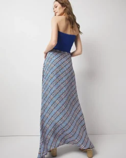 Geo Print A-Line Maxi Skirt*White House Black Market Outlet
