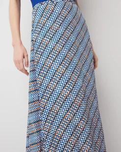 Geo Print A-Line Maxi Skirt*White House Black Market Outlet