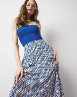 Geo Print A-Line Maxi Skirt*White House Black Market Outlet