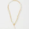 Gold + Pearl Convertible Pendant*White House Black Market Discount