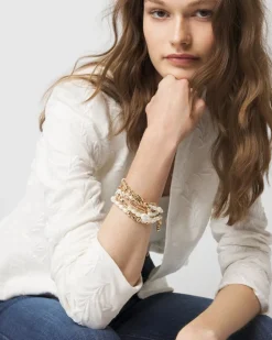 Gold + Pearl Multiple Strand Bracelet*White House Black Market Sale