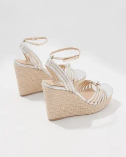 Gold + Silver High Heel Wedge*White House Black Market Sale