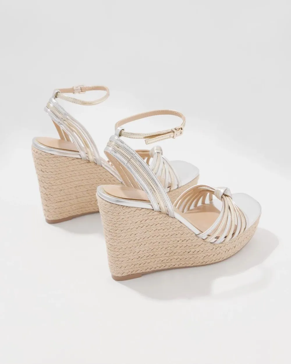 Gold + Silver High Heel Wedge*White House Black Market Sale