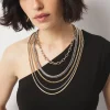 Gold + Silver Mixed Chain Convertible Necklace*White House Black Market Clearance