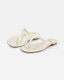 Gold Metallic Heel Sandal*White House Black Market Sale