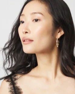 Gold Pavé Hoop Earrings*White House Black Market Best